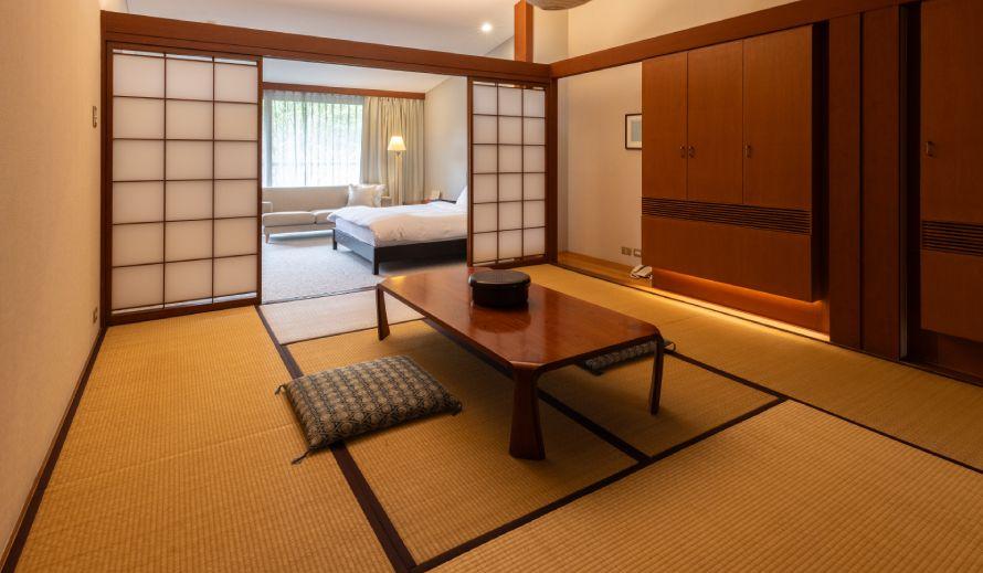 Japanese-Western style room with Double bed